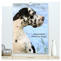 Faszination Deutsche Dogge (hochwertiger Premium Wandkalender 2024 DIN A2 hoch), Kunstdruck in Hochglanz
