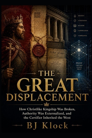 Klock &. The Great Displacement - How Christlike Kingship Was Broken, Authority Was Externalized, and the Certifier Inherited the West. Amazon Digital Services LLC - Kdp, 2026.
