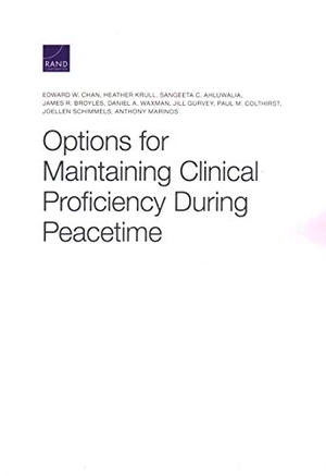 Chan, Edward W / Krull, Heather et al. Options for Maintaining Clinical Proficiency During Peacetime. RAND Corporation, 2020.