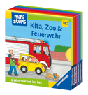 ministeps: Mein erster Bücher-Würfel: Kita, Zoo und Feuerwehr (Bücher-Set)