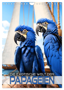 Die exotische Welt der Papageien (Wandkalender 2025 DIN A4 hoch), CALVENDO Monatskalender