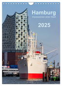 Hamburg - Impressionen einer Stadt (Wandkalender 2025 DIN A4 hoch), CALVENDO Monatskalender