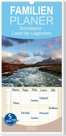Familienplaner 2024 - Schottland - Land der Legenden mit 5 Spalten (Wandkalender, 21 x 45 cm) CALVENDO
