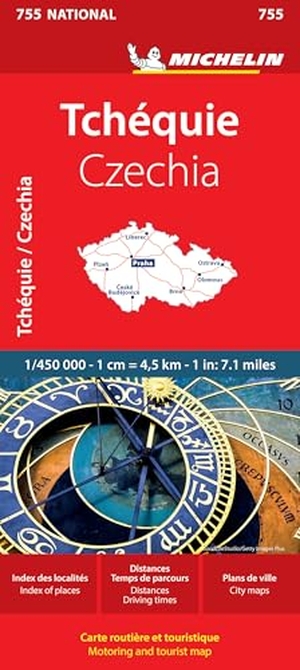 Czechia - Michelin National Map 755 - Map. Michelin Editions, 2020.