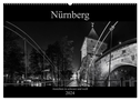 Nürnberg - Ansichten in schwarz und weiß (Wandkalender 2024 DIN A2 quer), CALVENDO Monatskalender