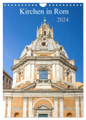 Kirchen in Rom (Wandkalender 2024 DIN A4 hoch), CALVENDO Monatskalender