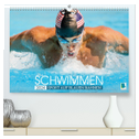 Schwimmen: Sport auf blauen Bahnen (hochwertiger Premium Wandkalender 2024 DIN A2 quer), Kunstdruck in Hochglanz