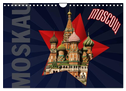 Moskau - Moscow (Wandkalender 2024 DIN A4 quer), CALVENDO Monatskalender
