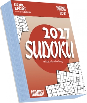 Neumann Verlage GmbH & Co KG (Hrsg.). Sudoku 2027 - Tagesabreißkalender 12x16 cm mit 313 Sudoku-Aufgaben und Knobelspaß für jeden Tag, Schwierigkeitsgrad mittel bis schwierig. Neumann Verlage GmbH & Co, 2026.