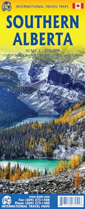Southern Alberta / BC - ITM Travel Reference Map 1:850000. International Travel Maps, 2026.