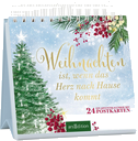 Postkarten-Adventskalender. Weihnachten ist, wenn das Herz nach Hause kommt