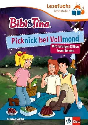 Lesefuchs Bibi & Tina: Picknick bei Vollmond Lesestufe 1 - ab 6 Jahren, Mit farbigen Silben lesen lernen. Klett Lerntraining, 2026.