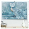 Vögel, Viecher und Fraktale (hochwertiger Premium Wandkalender 2024 DIN A2 quer), Kunstdruck in Hochglanz