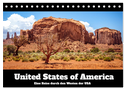 United States of America - Eine Reise durch den Westen der USA (Tischkalender 2025 DIN A5 quer), CALVENDO Monatskalender