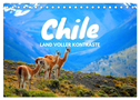 Chile - Land voller Kontraste (Tischkalender 2024 DIN A5 quer), CALVENDO Monatskalender