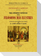 Vidas, opiniones y sentencias de los filósofos más ilustres