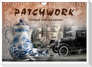 Patchwork - Vintage Impressionen (Wandkalender 2024 DIN A4 quer), CALVENDO Monatskalender