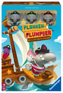 Ravensburger Kinderspiel 22342 - Planken-Plumpser - Wer zu viel riskiert, wird nass!! - Ein spannungsreiches Spiel für 2 bis 4 Kinder ab 5 Jahren