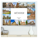 Münster Impressionen (hochwertiger Premium Wandkalender 2025 DIN A2 quer), Kunstdruck in Hochglanz