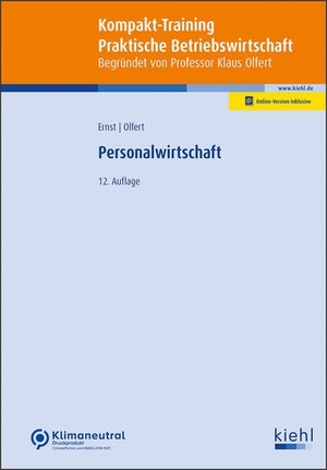 Ernst, Yvonne. Personalwirtschaft. Kiehl Friedrich Verlag G, 2023.