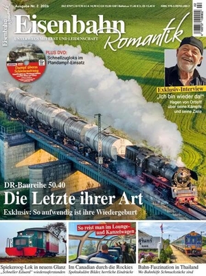Wiedergeburt der DR-Baureihe 50.40 - Eisenbahn Romantik 2/2026. GeraMond Verlag, 2026.