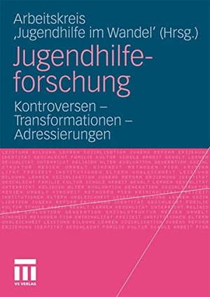 Arbeitskreis "Jugendhilfe Im Wandel" (Hrsg.). Jugendhilfeforschung - Kontroversen - Transformationen - Adressierungen. VS Verlag für Sozialwissenschaften, 2011.