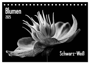 Wurster, Beate. Blumen 2025, Schwarz-Weiß (Tischkalender 2025 DIN A5 quer), CALVENDO Monatskalender - 12 fantastische Blumenaufnahmen in Schwarzweiß. Calvendo, 2024.