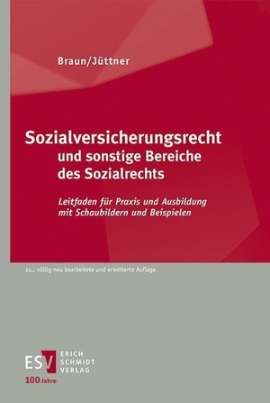 Braun, Hans-Dieter / Hans, Günter et al. Sozialversicherungsrecht und sonstige Bereiche des Sozialrechts - Leitfaden für Praxis und Ausbildung mit Schaubildern und Beispielen. Schmidt, Erich Verlag, 2024.