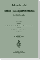 Jahresbericht der forstlich-phänologischen Stationen Deutschlands