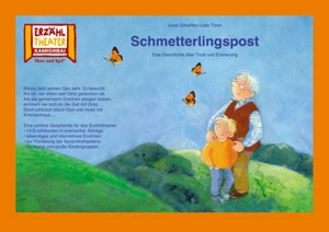 Scheffler, Ursel / Jutta Timm. Kamishibai: Schmetterlingspost - Eine Geschichte über Trost und Erinnerung. 13 Bildkarten für das Erzähltheater. Hase und Igel Verlag GmbH, 2018.