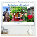 Tschechows Russland - Das Freilichtmuseum Melichowo (hochwertiger Premium Wandkalender 2024 DIN A2 quer), Kunstdruck in Hochglanz