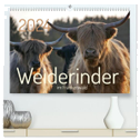Weiderinder im Frankenwald (hochwertiger Premium Wandkalender 2024 DIN A2 quer), Kunstdruck in Hochglanz