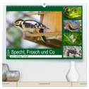 Specht, Frosch und Co - eine vielfältige Tierwelt (hochwertiger Premium Wandkalender 2024 DIN A2 quer), Kunstdruck in Hochglanz