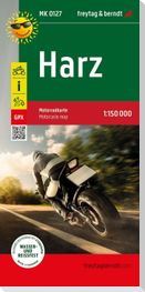 Harz, Motorradkarte 1:150.000, freytag & berndt