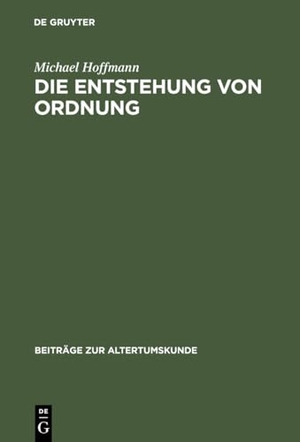 Hoffmann, Michael. Die Entstehung von Ordnung - Zur Bestimmung von Sein, Erkennen und Handeln in der späteren Philosophie Platons. De Gruyter, 1996.
