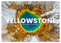 Yellowstone - Wie von einem anderen Stern. (Tischkalender 2025 DIN A5 quer), CALVENDO Monatskalender