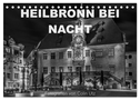 Heilbronn bei Nacht (Tischkalender 2024 DIN A5 quer), CALVENDO Monatskalender