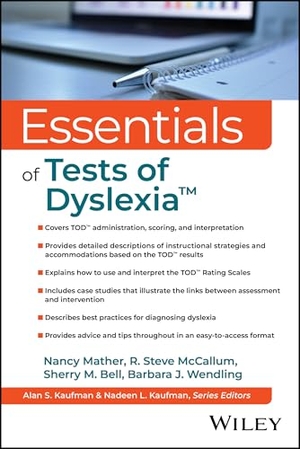 Wendling, Barbara J. / Mather, Nancy et al. Essentials of Tests of Dyslexia?. John Wiley & Sons Inc, 2026.