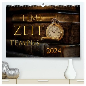 Illgen, Cathrin. Time - Zeit - Tempus (hochwertiger Premium Wandkalender 2024 DIN A2 quer), Kunstdruck in Hochglanz - Time - Zeit - Tempus - Immer und überall. Calvendo, 2023.