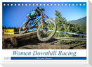 Women Downhill Racing (Tischkalender 2025 DIN A5 quer), CALVENDO Monatskalender