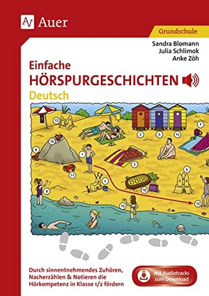 Blomann, Sandra / Schlimok, Julia et al. Einfache Hörspurgeschichten Deutsch - Durch sinnentnehmendes Zuhören, Nacherzählen & Notieren die Hörkompetenz in Klasse 1/2 fördern. Auer Verlag i.d.AAP LW, 2021.