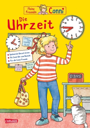 Sörensen, Hanna. Conni Gelbe Reihe (Beschäftigungsbuch): Die Uhrzeit | Der Klassiker komplett überarbeitet - Begleite Conni und ihre Freundin bei einem Besuch in den Wildpark | Spielend die Uhr lernen | Für alle Kinder ab 5 Jahren. Carlsen Verlag GmbH, 2023.