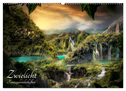 Zwielicht - Fantasylandschaften (Wandkalender 2025 DIN A2 quer), CALVENDO Monatskalender
