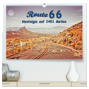 Nostalgie auf 2451 Meilen - Route 66 (hochwertiger Premium Wandkalender 2024 DIN A2 quer), Kunstdruck in Hochglanz