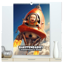 Raketenbabies - Humoristische KI-Bilder (hochwertiger Premium Wandkalender 2024 DIN A2 hoch), Kunstdruck in Hochglanz