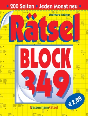 Krüger, Eberhard. Rätselblock 349 (5 Exemplare à 2,99 EUR). Bassermann, Edition, 2026.
