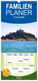 Familienplaner 2024 - Cornwall mit 5 Spalten (Wandkalender, 21 x 45 cm) CALVENDO