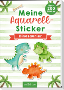 Meine Aquarell-Sticker - Dinosaurier