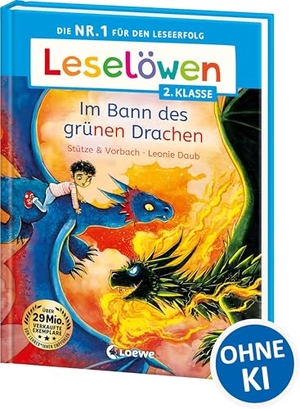 Stütze & Vorbach. Leselöwen 2. Klasse - Im Bann des grünen Drachen - Die Nr. 1 für den Leseerfolg - Mit Leselernschrift ABeZeh - Erstlesebuch für Kinder ab 7 Jahren. Loewe Verlag GmbH, 2025.