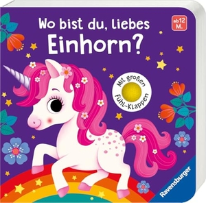Rulff, Mila. Wo bist du, liebes Einhorn? - Mit großen Fühl-Klappen. Ravensburger Verlag, 2026.